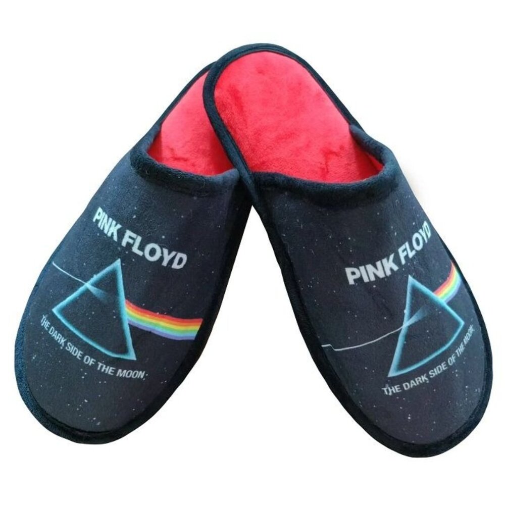 Pink Floyd New Slippers Shoes One Size Fits Most Dark Side of the Moon Slipons - Picture 1 of 2